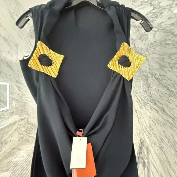 NEW Cult Gaia Black Maxi Dress - Picture 3 of 8